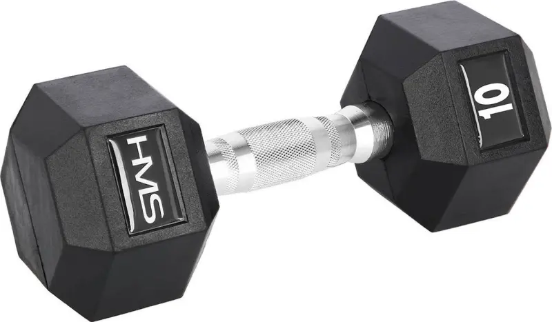 HMS Hex Pro gumēta hantele 1