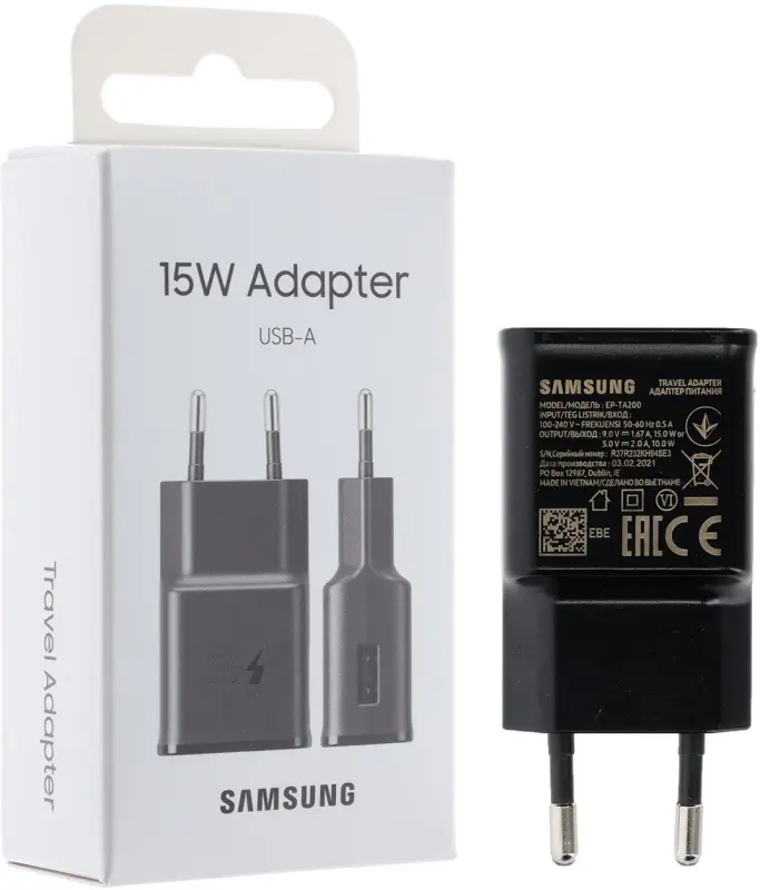 Samsung EP-TA200 ātrs lādētājs 1x USB-A