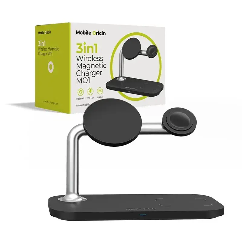 Mobile Origin 3in1 bezvadu magnētiskais lādētājs