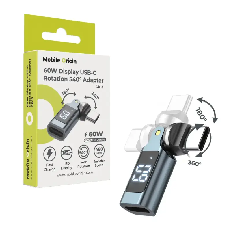 Mobile Origin Displeja USB-C 540° rotācijas